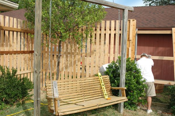 Backyard Fence Construction